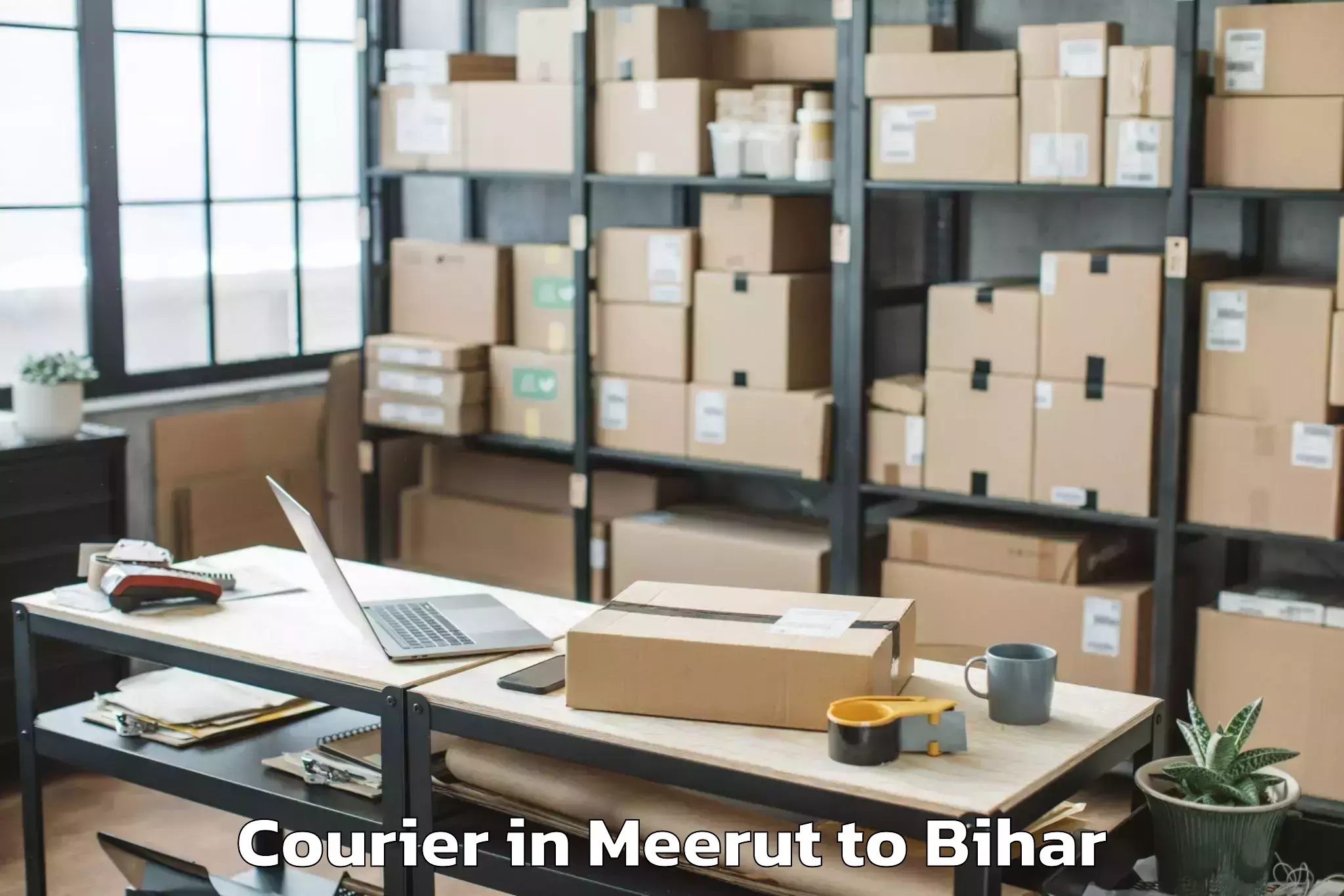 Affordable Meerut to Mahua Courier